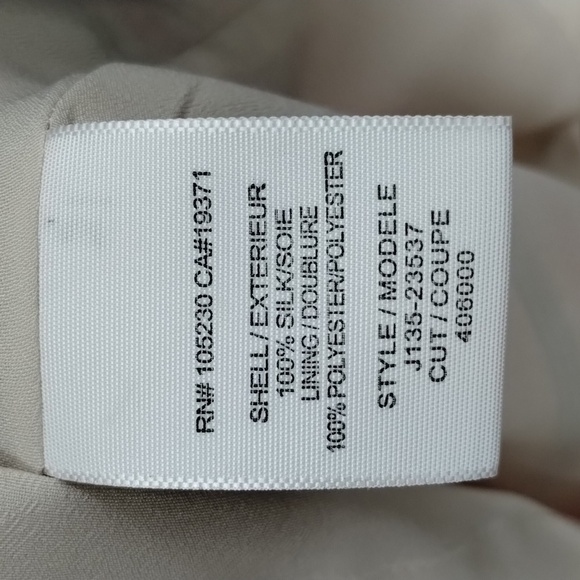 Joie silk tank tribal print size medium lined ivory white and red stripe - Picture 4 of 5